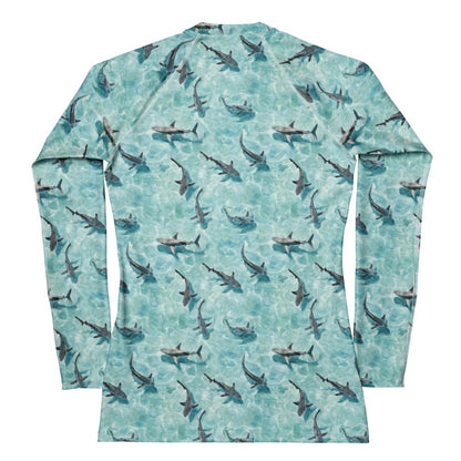 Blacktip Shark Drift Women's Rash Guard - 