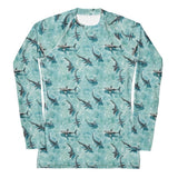 Blacktip Shark Drift Women's Rash Guard -  - ["Rash guard","shark","shark watch","women"]