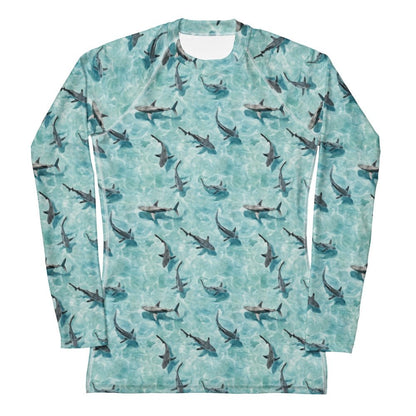 Blacktip Shark Drift Women's Rash Guard - 