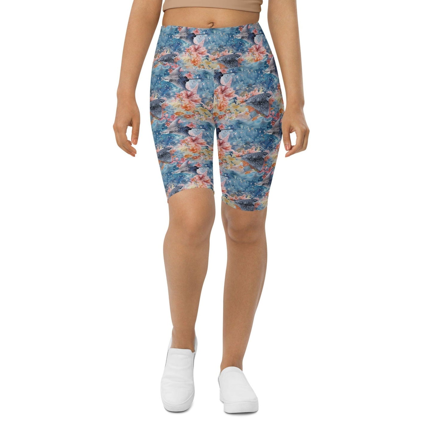 Spotted Eagle Ray 8" Inch Dive Shorts - 