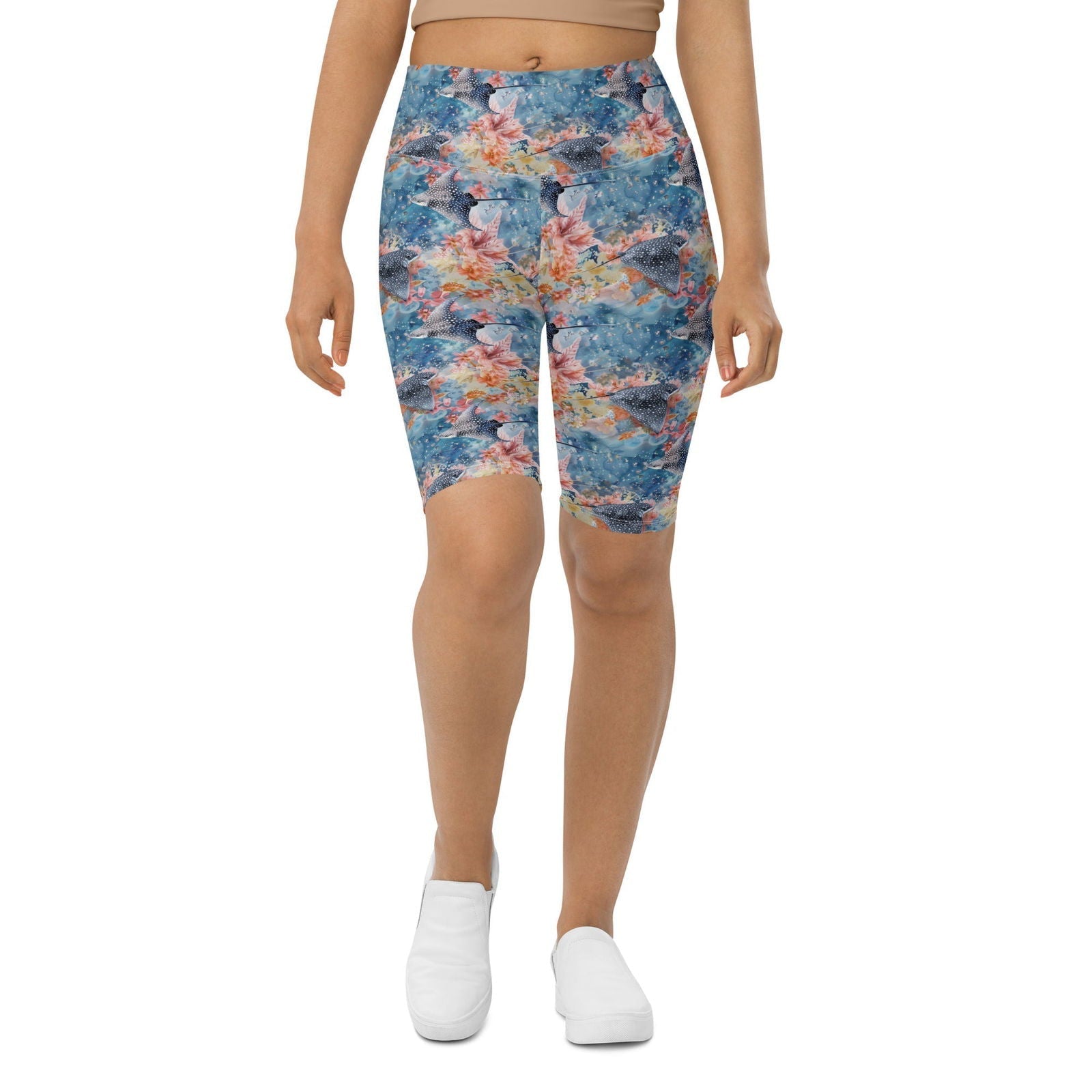 Spotted Eagle Ray 8" Inch Dive Shorts - 