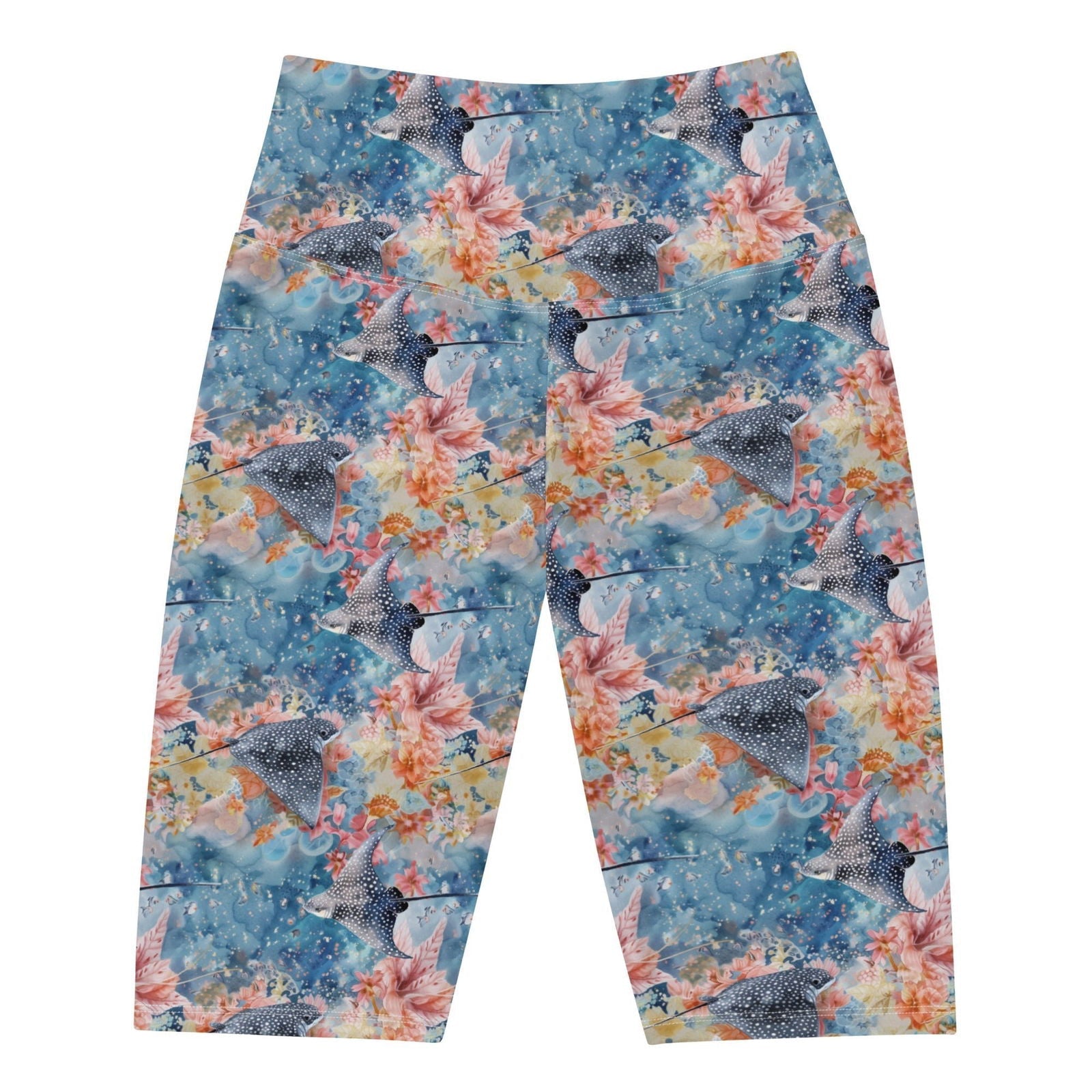 Spotted Eagle Ray 8" Inch Dive Shorts - 