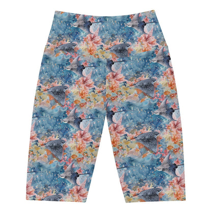 Spotted Eagle Ray 8" Inch Dive Shorts - 