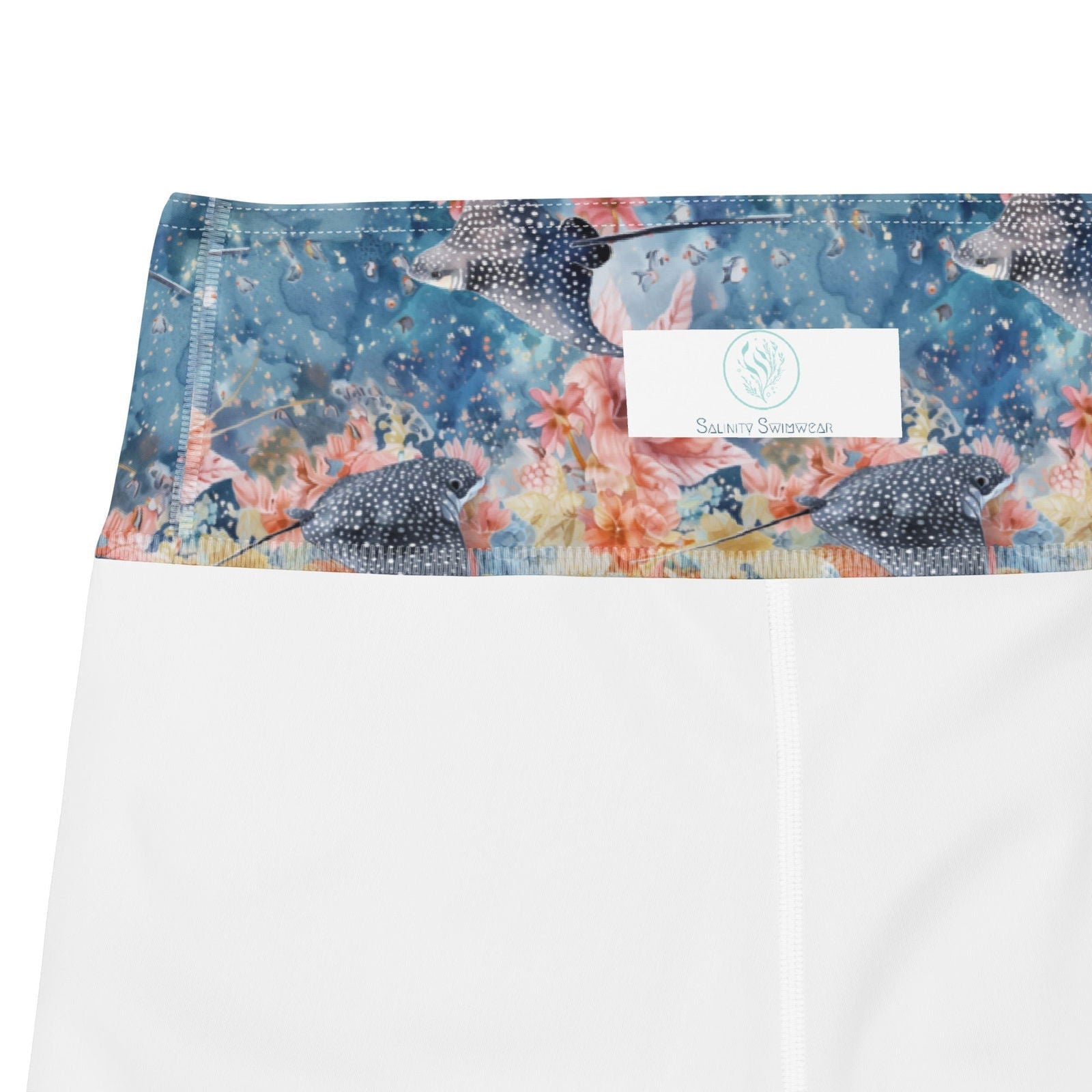 Spotted Eagle Ray Capri Swim Leggings - 