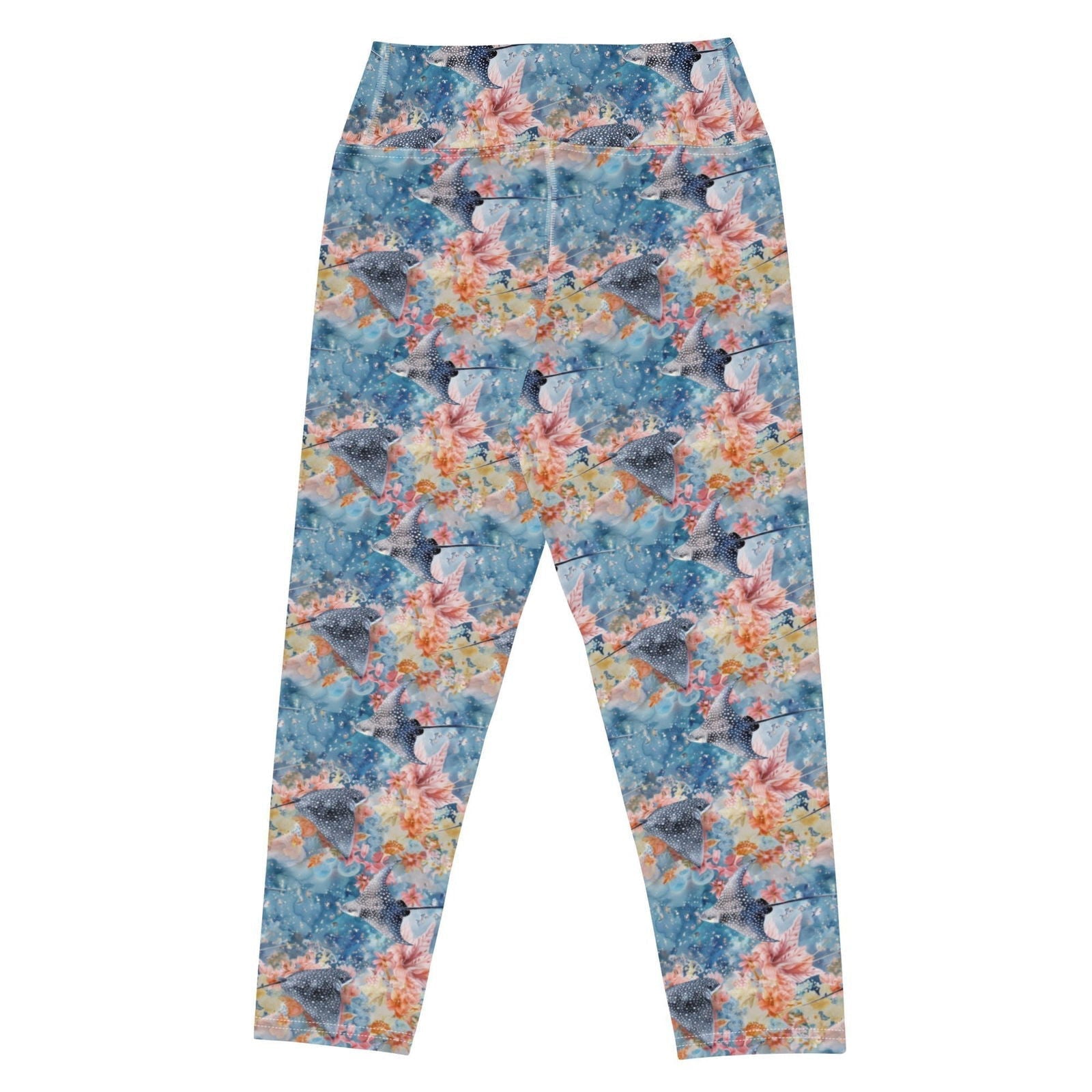 Spotted Eagle Ray Capri Swim Leggings - 