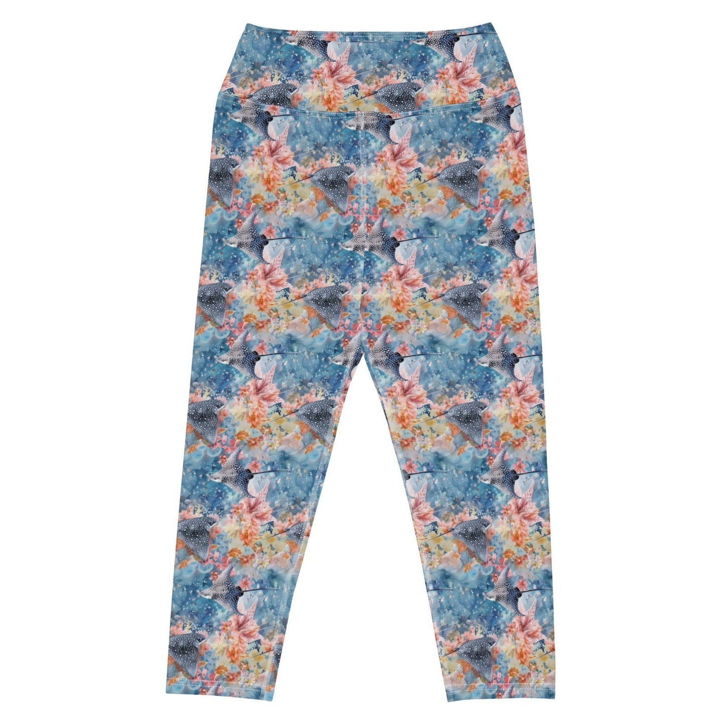 Spotted Eagle Ray Capri Swim Leggings - 