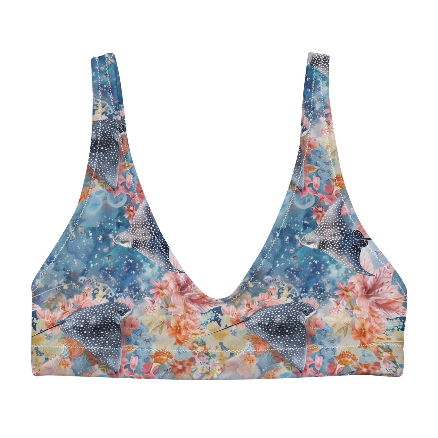 Spotted Eagle Ray Eco Bikini Top - 