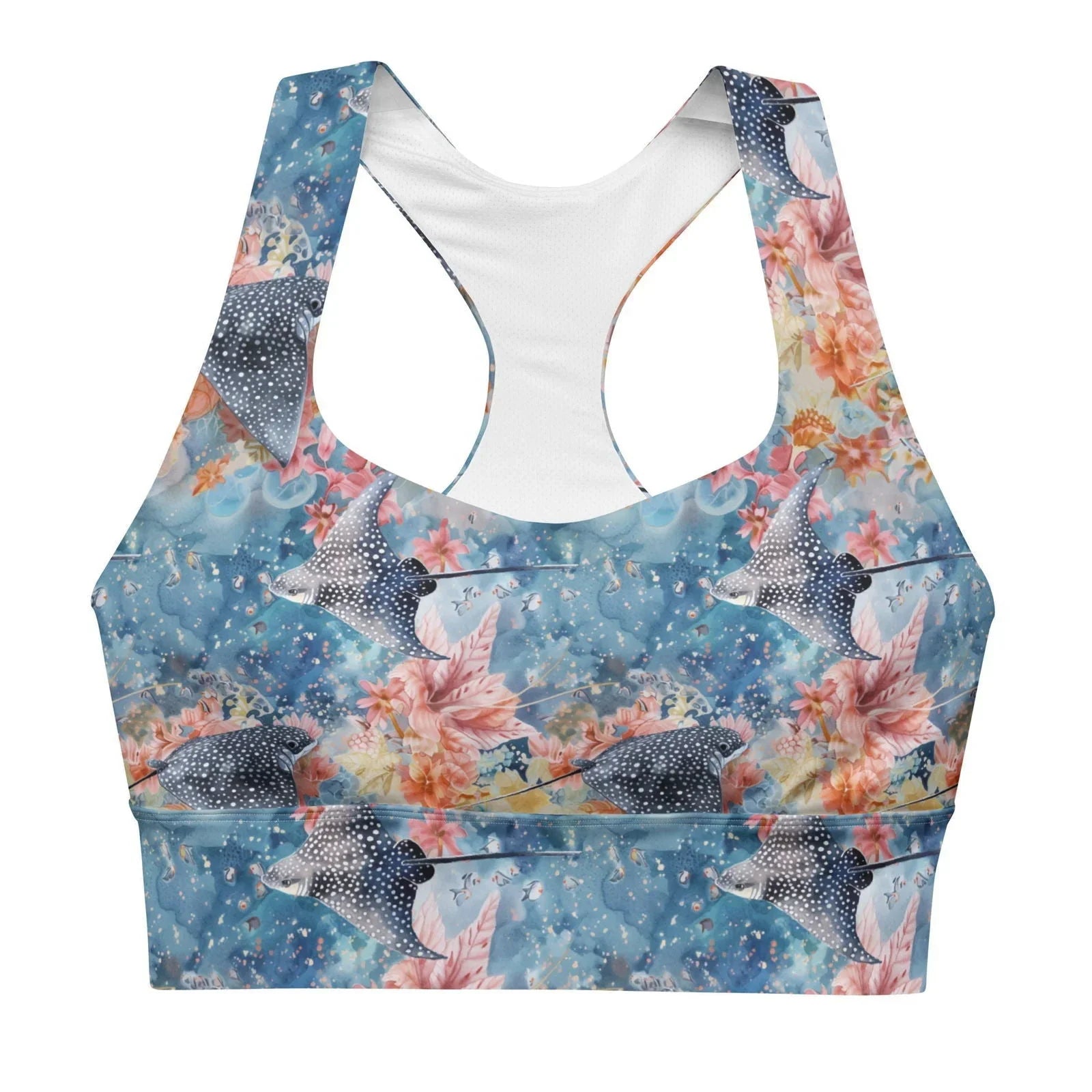 Spotted Eagle Ray Eco Sports Bra Top - 