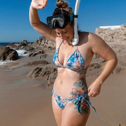 Spotted Eagle Ray Eco String Bikini Set - 