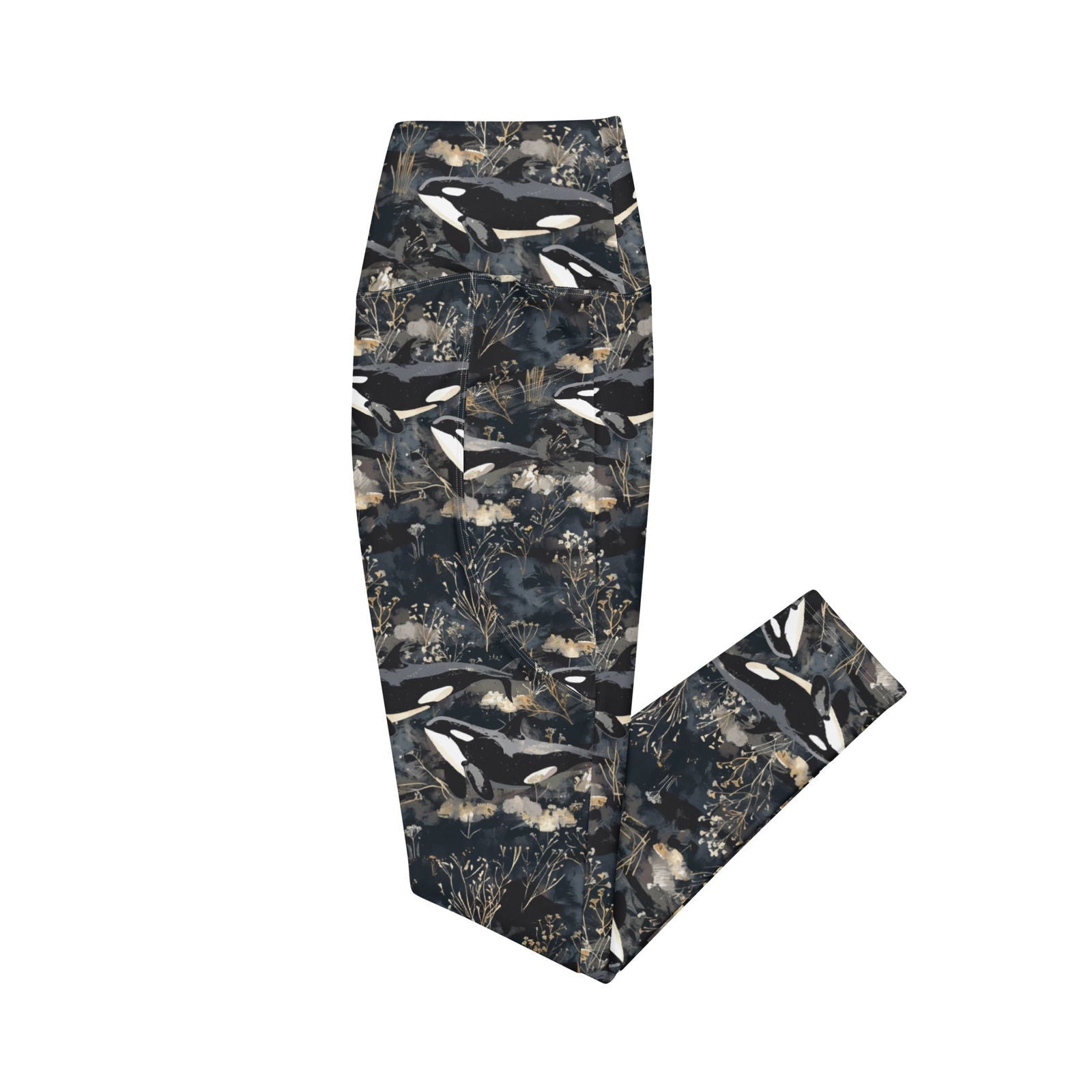 Spotted Eagle Ray Eco Swim Leggings With Pockets -  - ["leggings","ray","Spotted Eagle Ray","Wildlife","women"]