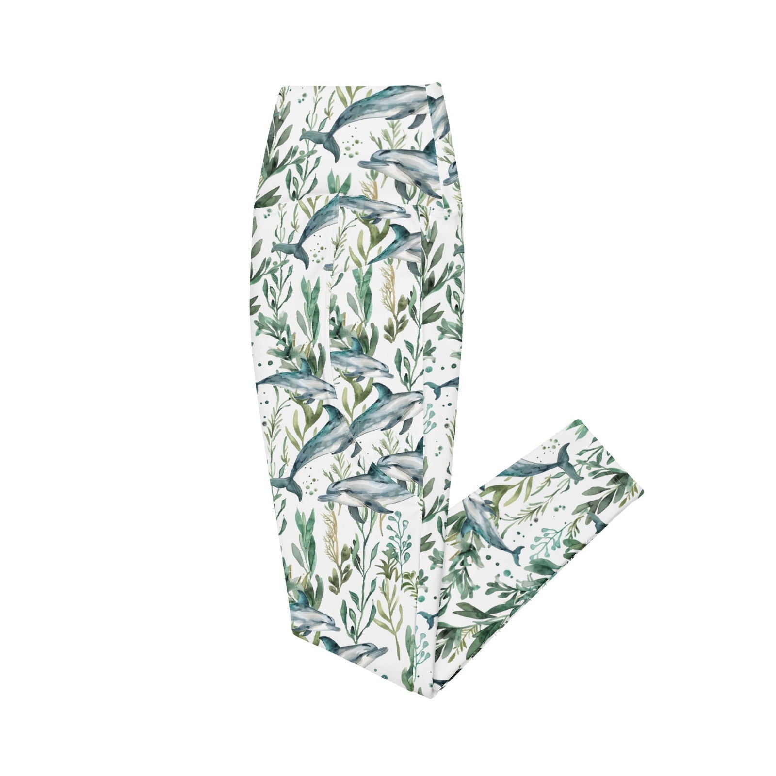 Spotted Eagle Ray Eco Swim Leggings With Pockets -  - ["leggings","ray","Spotted Eagle Ray","Wildlife","women"]