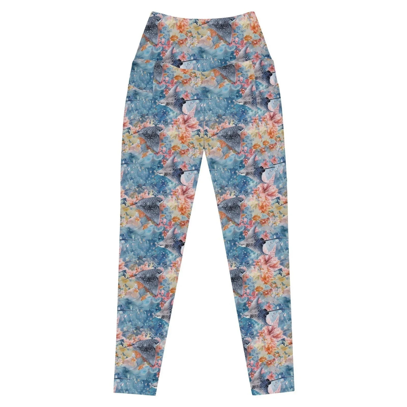 Spotted Eagle Ray Eco Swim Leggings With Pockets - 