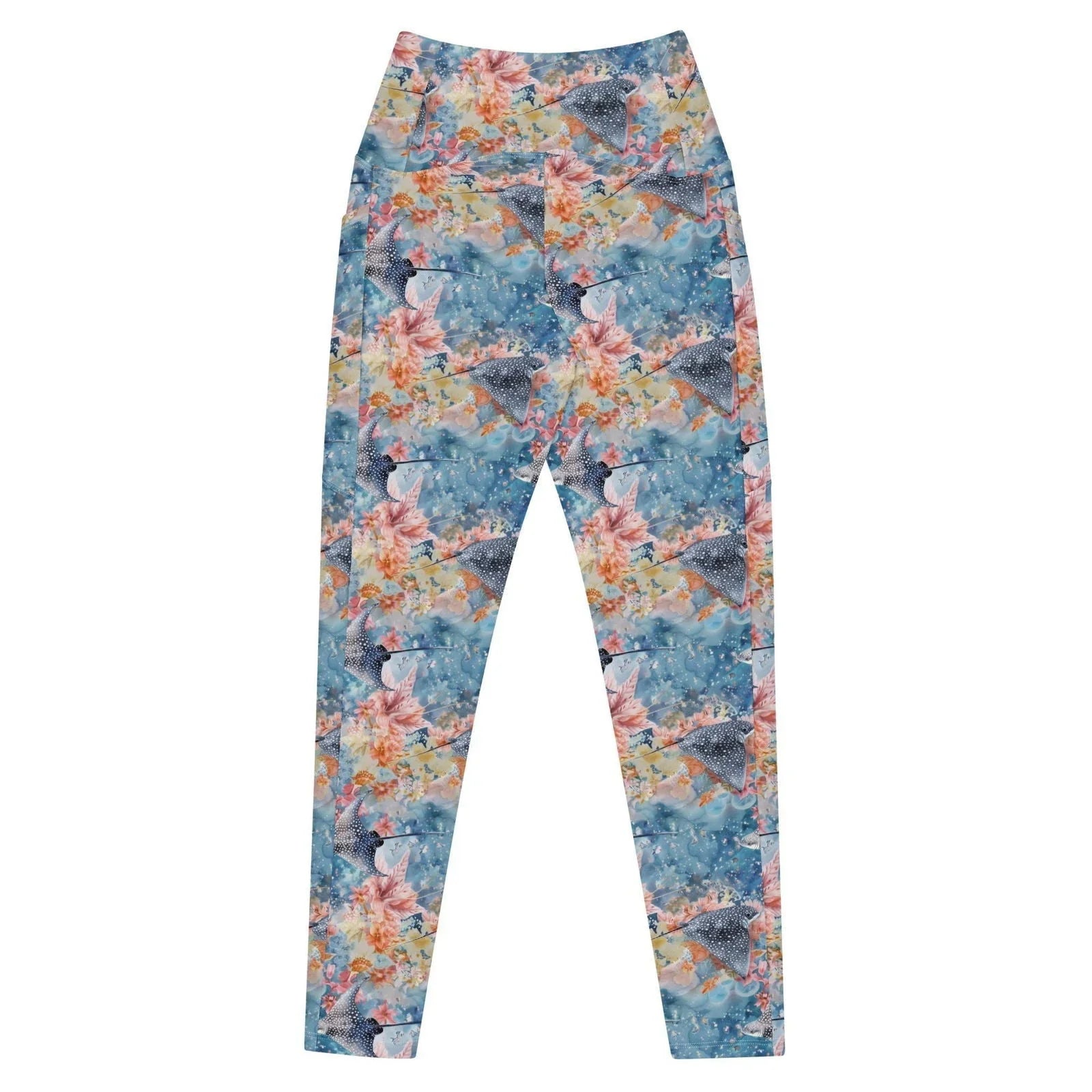 Spotted Eagle Ray Eco Swim Leggings With Pockets - 