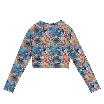 Spotted Eagle Ray Eco Cropped Rash Guard - 