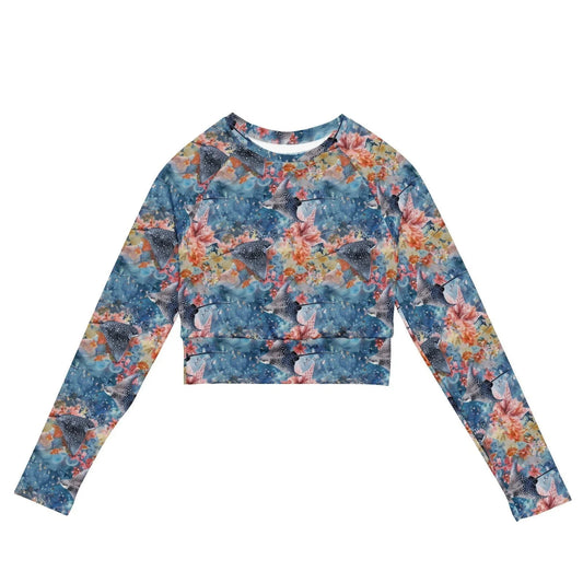 Spotted Eagle Ray Eco Cropped Rash Guard - 