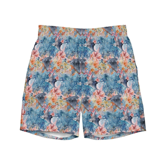 Spotted Eagle Ray Men's Swim Trunks - 