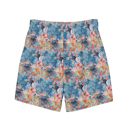 Spotted Eagle Ray Men's Swim Trunks - 