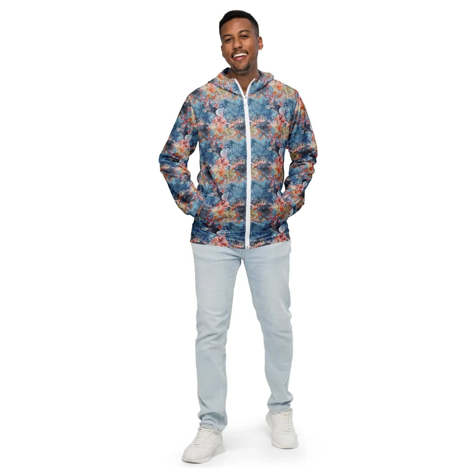 Spotted Eagle Ray Men’s windbreaker - 