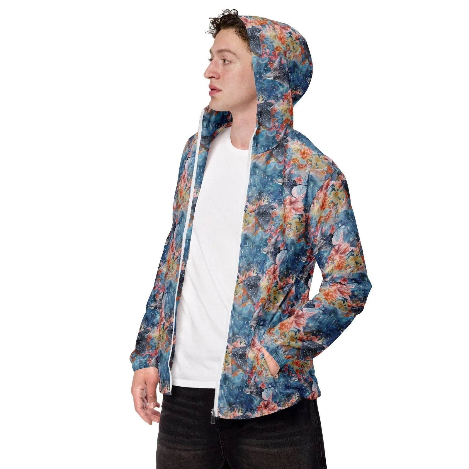 Spotted Eagle Ray Men’s windbreaker - 