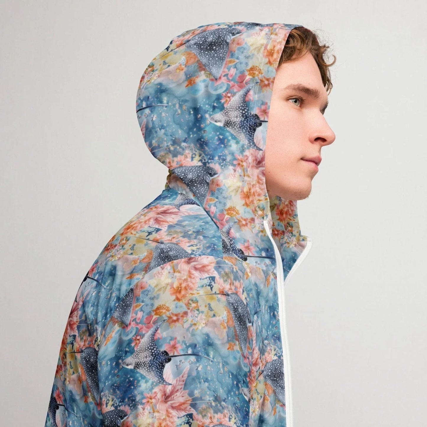 Spotted Eagle Ray Men’s windbreaker - 