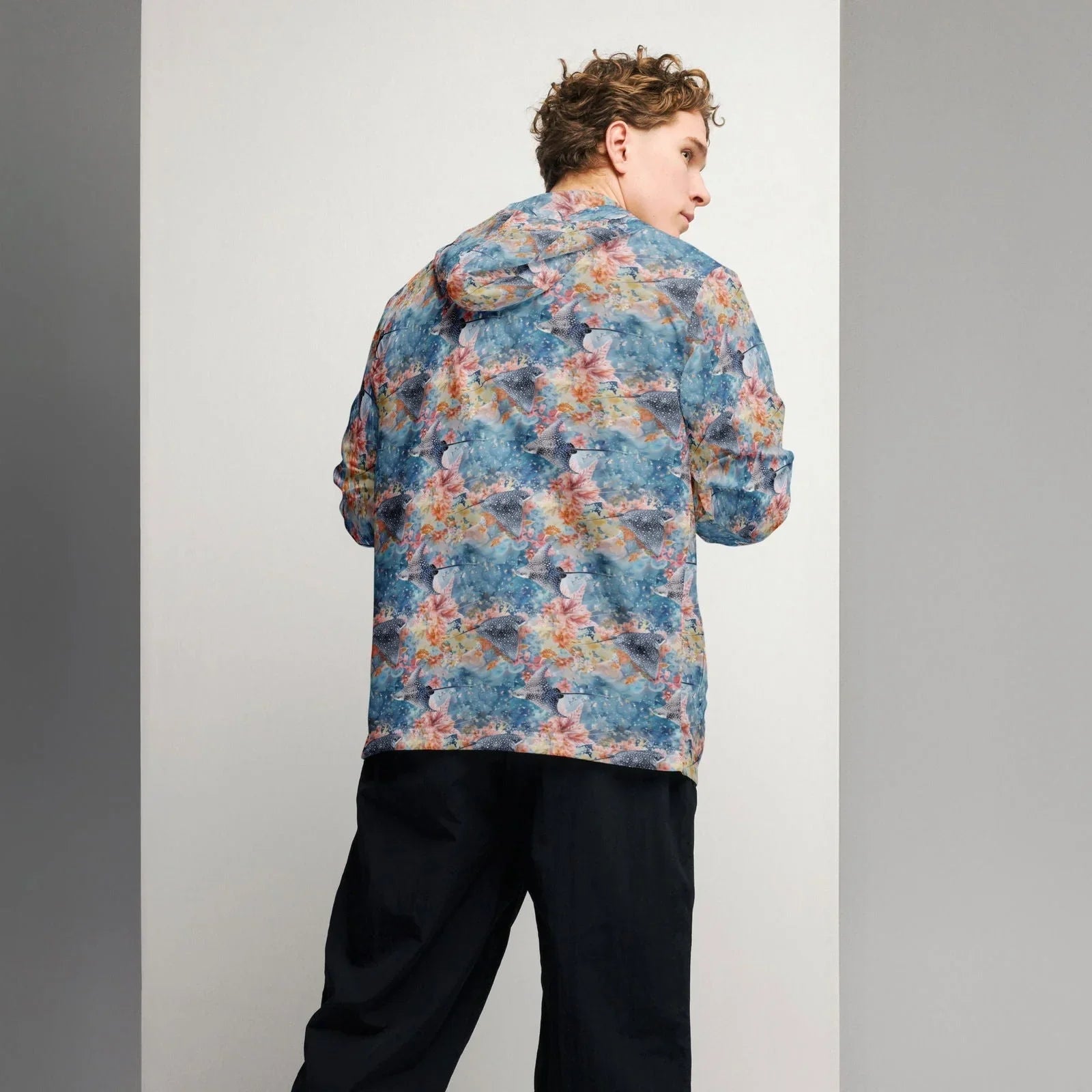Spotted Eagle Ray Men’s windbreaker - 