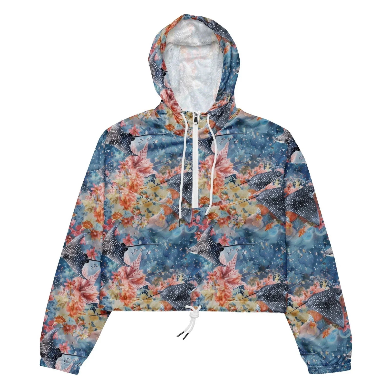 Spotted Eagle Ray Women’s cropped Windbreaker - 