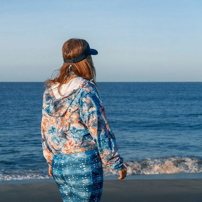 Spotted Eagle Ray Women’s cropped Windbreaker - 