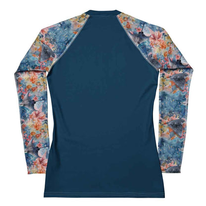 Spotted Eagle Ray Women's Rash Guard Solid - 