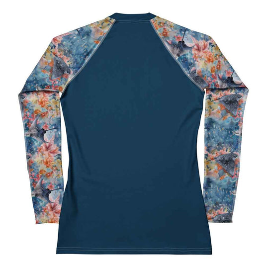 Spotted Eagle Ray Women's Rash Guard Solid - 