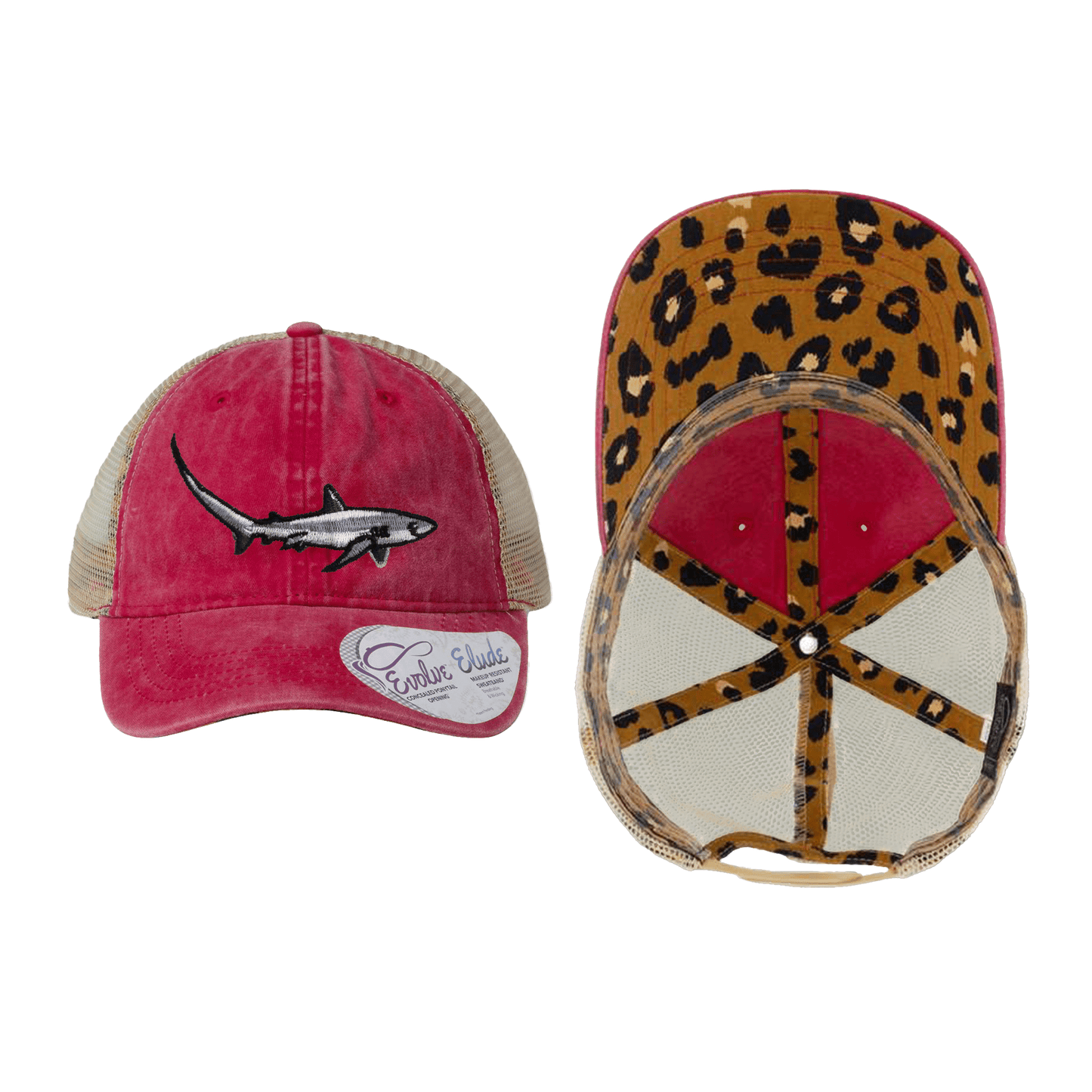 Thresher Shark Ponytail Mesh Cap - 