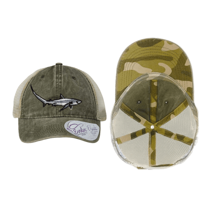 Thresher Shark Ponytail Mesh Cap - 