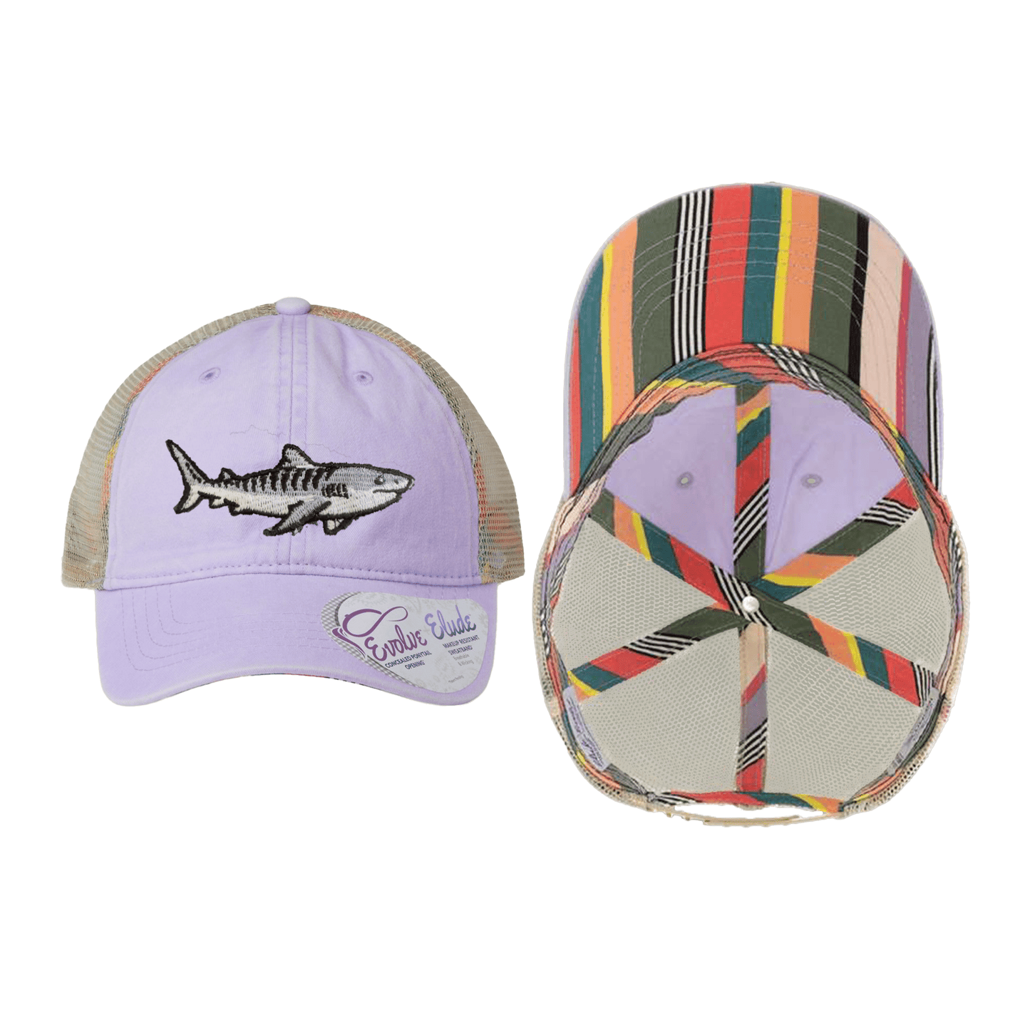 Thresher Shark Ponytail Mesh Cap - 
