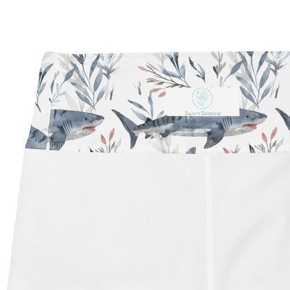 Tiger Shark Bloom Capri Swim Leggings - 