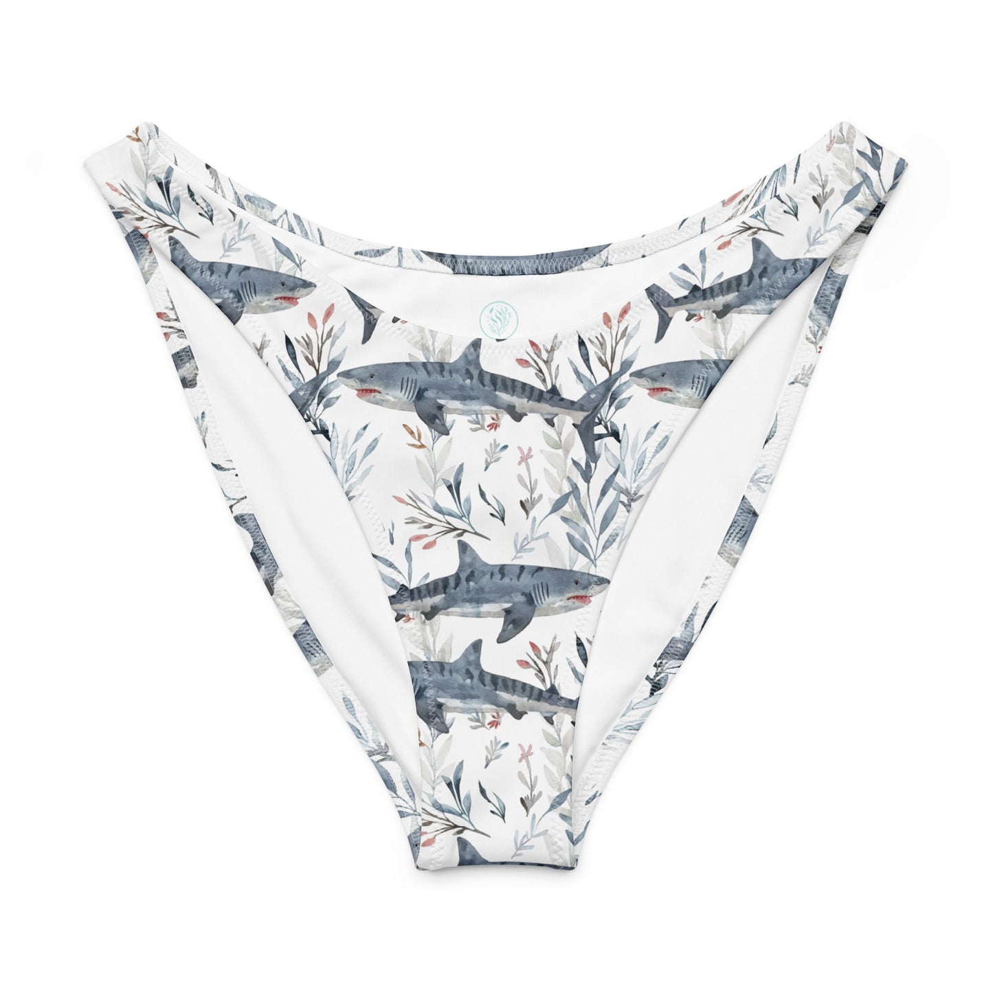 Invasive Lionfish Eco High-Leg Cheeky Bikini Bottom - 