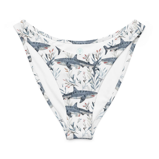 Invasive Lionfish Eco High-Leg Cheeky Bikini Bottom - 