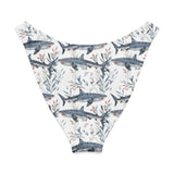 Tiger Shark Bloom Eco High-Leg Cheeky Bikini Bottom -  - ["shark","swim","Tiger Shark Bloom","women"]