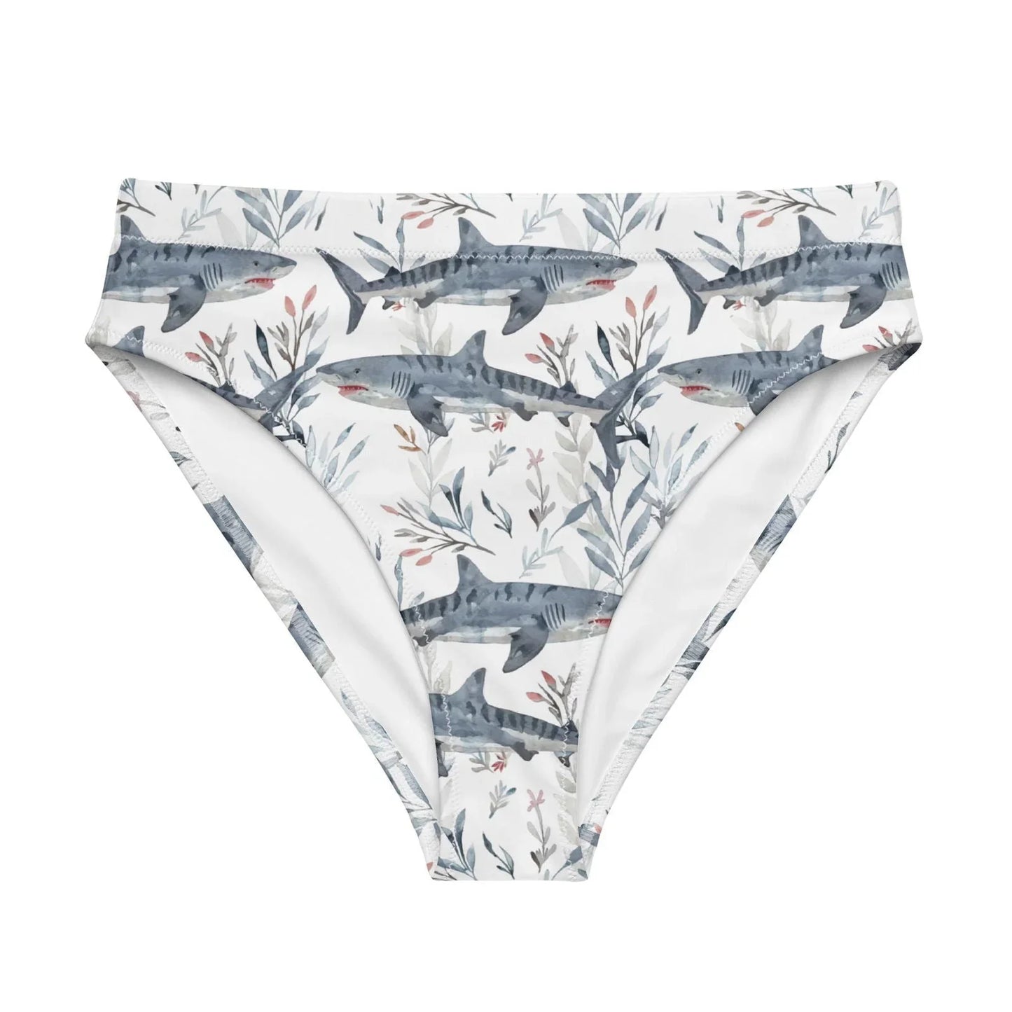 Tiger Shark Bloom Eco High-Waisted Bikini Bottom - 
