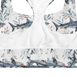 Tiger Shark Bloom Eco Sports Bra Top -  - ["shark","swim","Tiger Shark Bloom","women"]