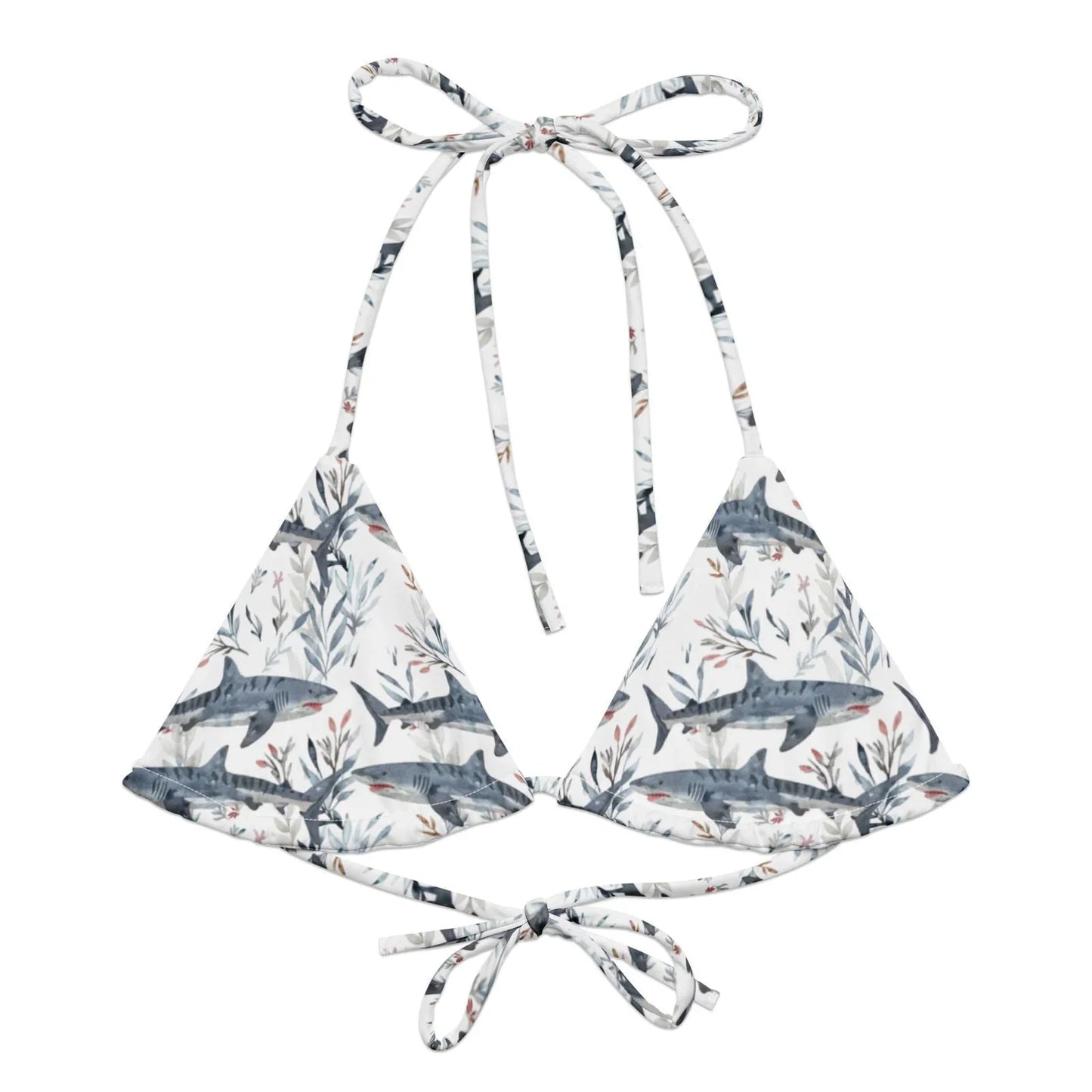 Tiger Shark Bloom Eco String Bikini Top - 