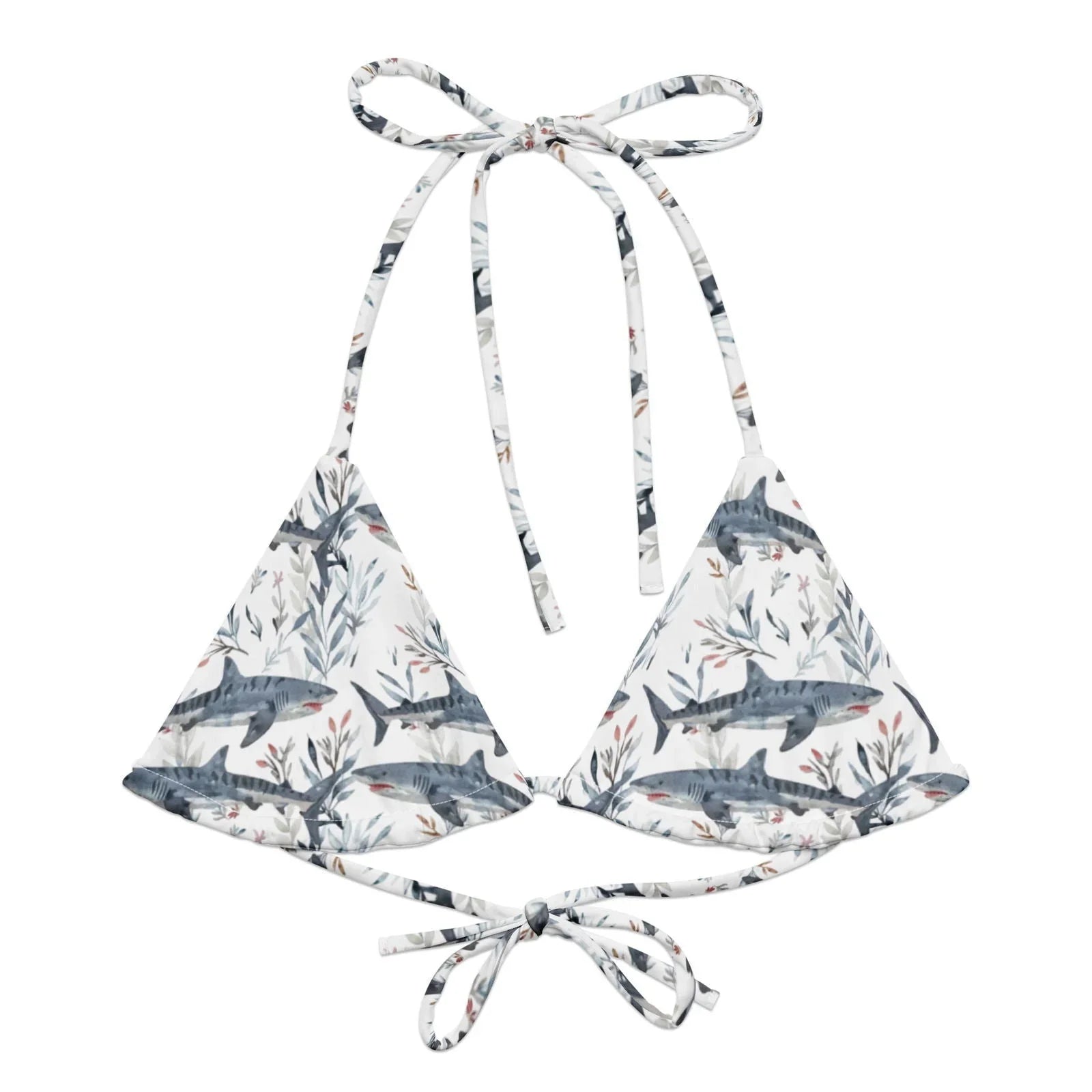 Tiger Shark Bloom Eco String Bikini Top - 