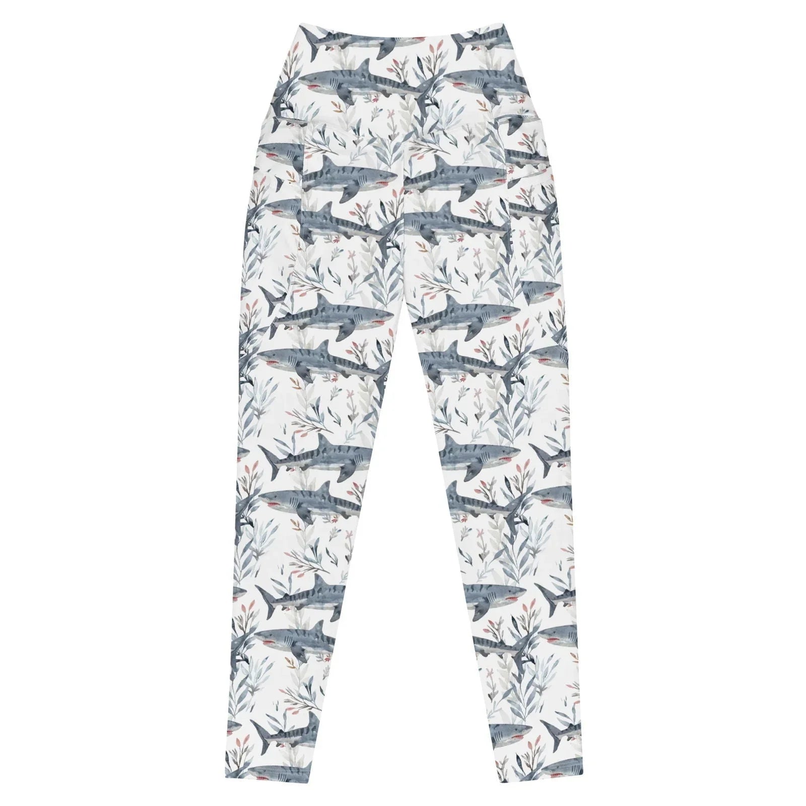 Tiger Shark Bloom Eco Swim Leggings With Pockets - 