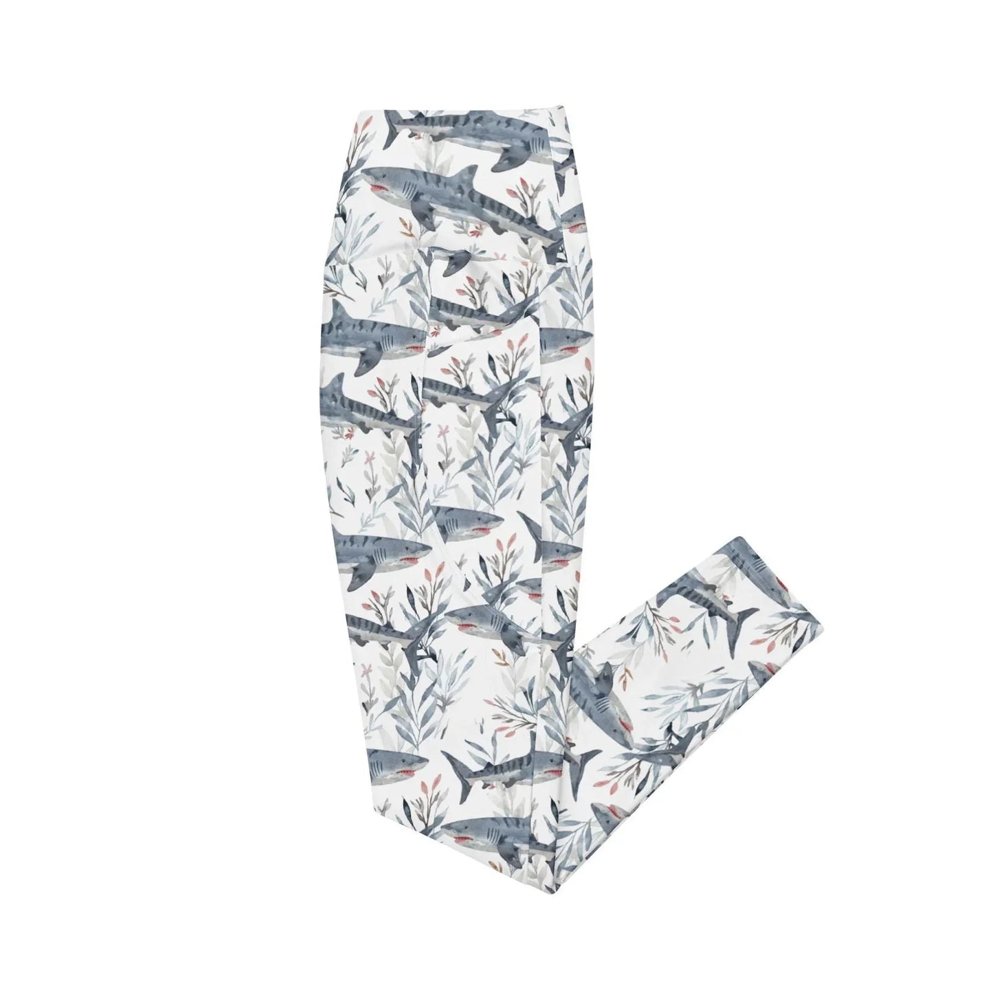 Tiger Shark Bloom Eco Swim Leggings With Pockets - 
