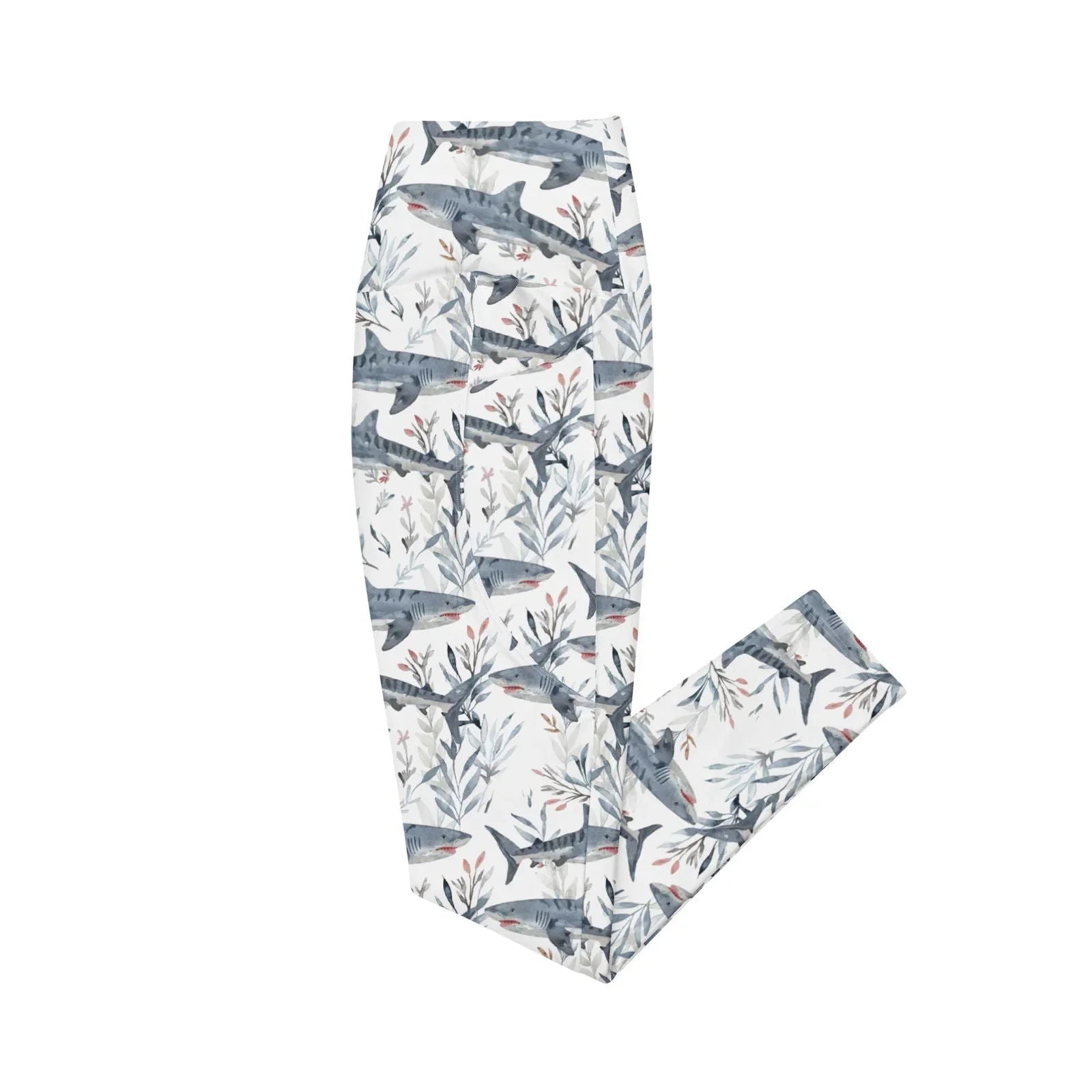 Tiger Shark Bloom Eco Swim Leggings With Pockets - 