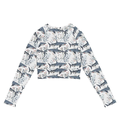 Tiger Shark Bloom Eco Cropped Rash Guard - 
