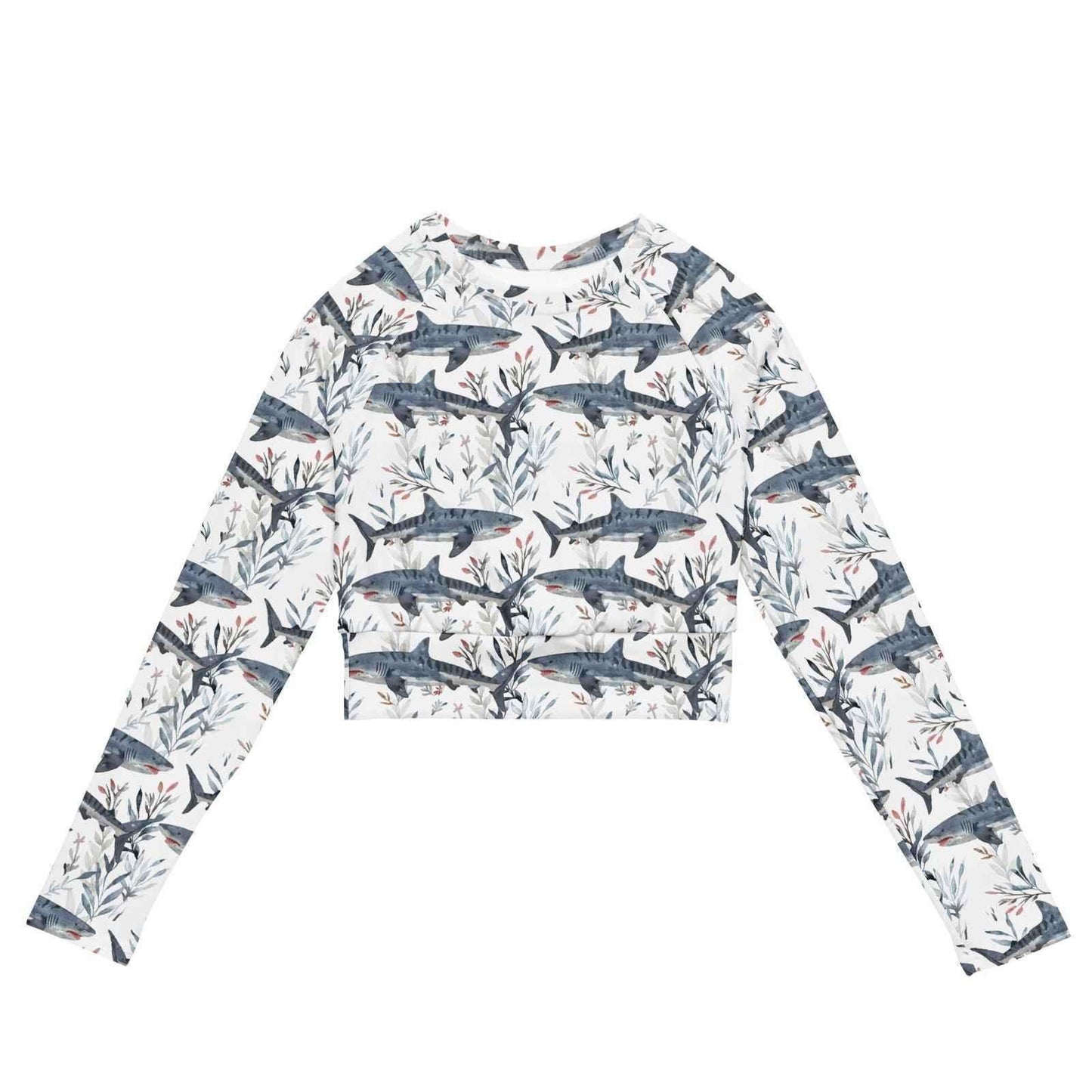 Spotted Eagle Ray Eco Cropped Rash Guard - 
