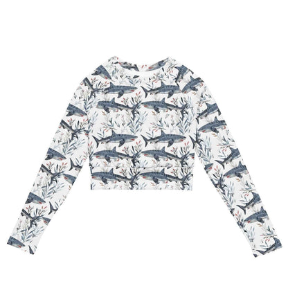Spotted Eagle Ray Eco Cropped Rash Guard - 