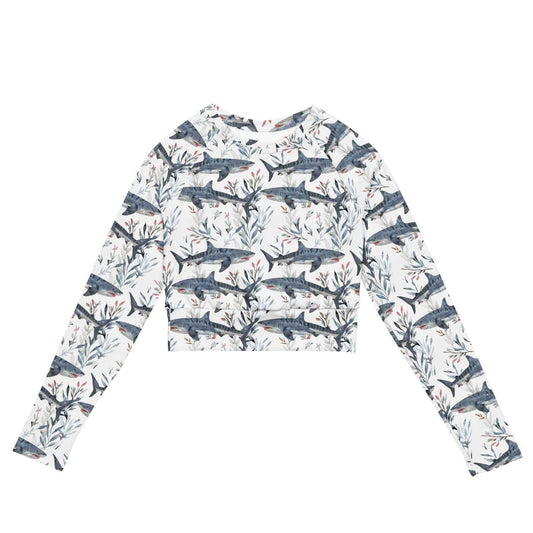 Spotted Eagle Ray Eco Cropped Rash Guard - 