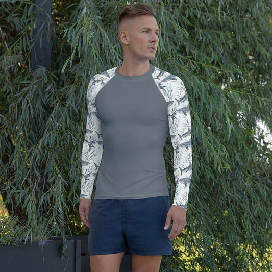Tiger Shark Bloom Men's Rash Guard - 