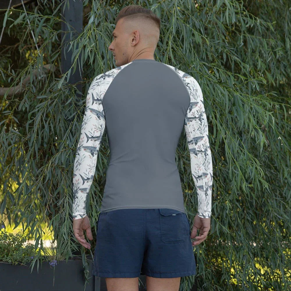 Tiger Shark Bloom Men's Rash Guard - 