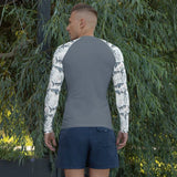 Tiger Shark Bloom Men's Rash Guard -  - ["men","rash guard","shark","Tiger Shark Bloom"]